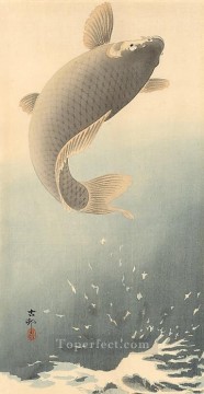 Tier Werke - Sprungkarpfen Ohara Koson Fisch